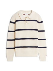Strickpoloshirt aus Baumwolle
