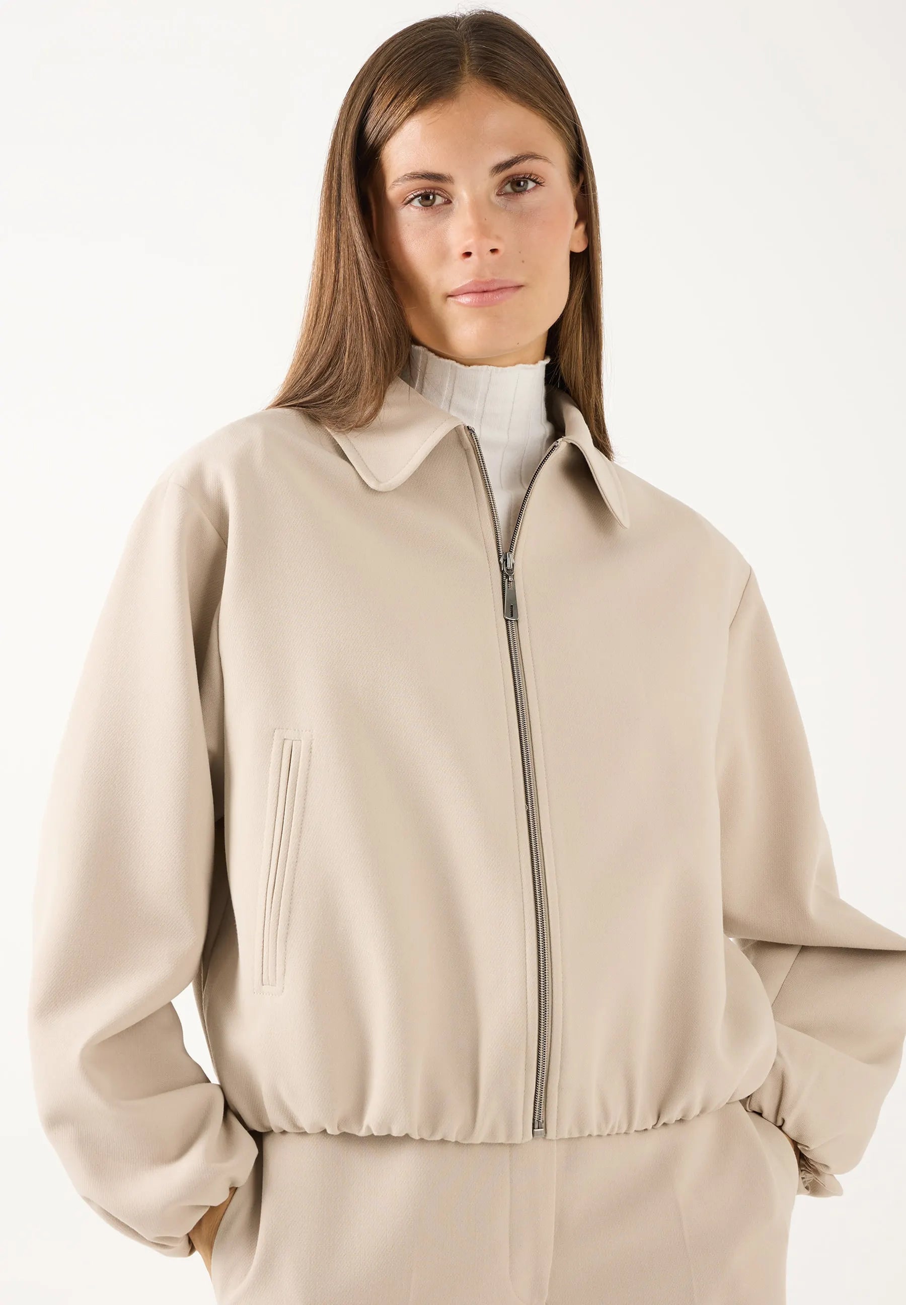 Blouson mit aufliegendem Kragen
