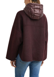 Cape-jacke mit Kapuze