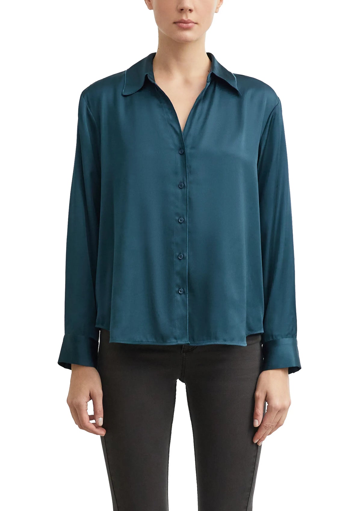 Satinbluse aus Viskosemix