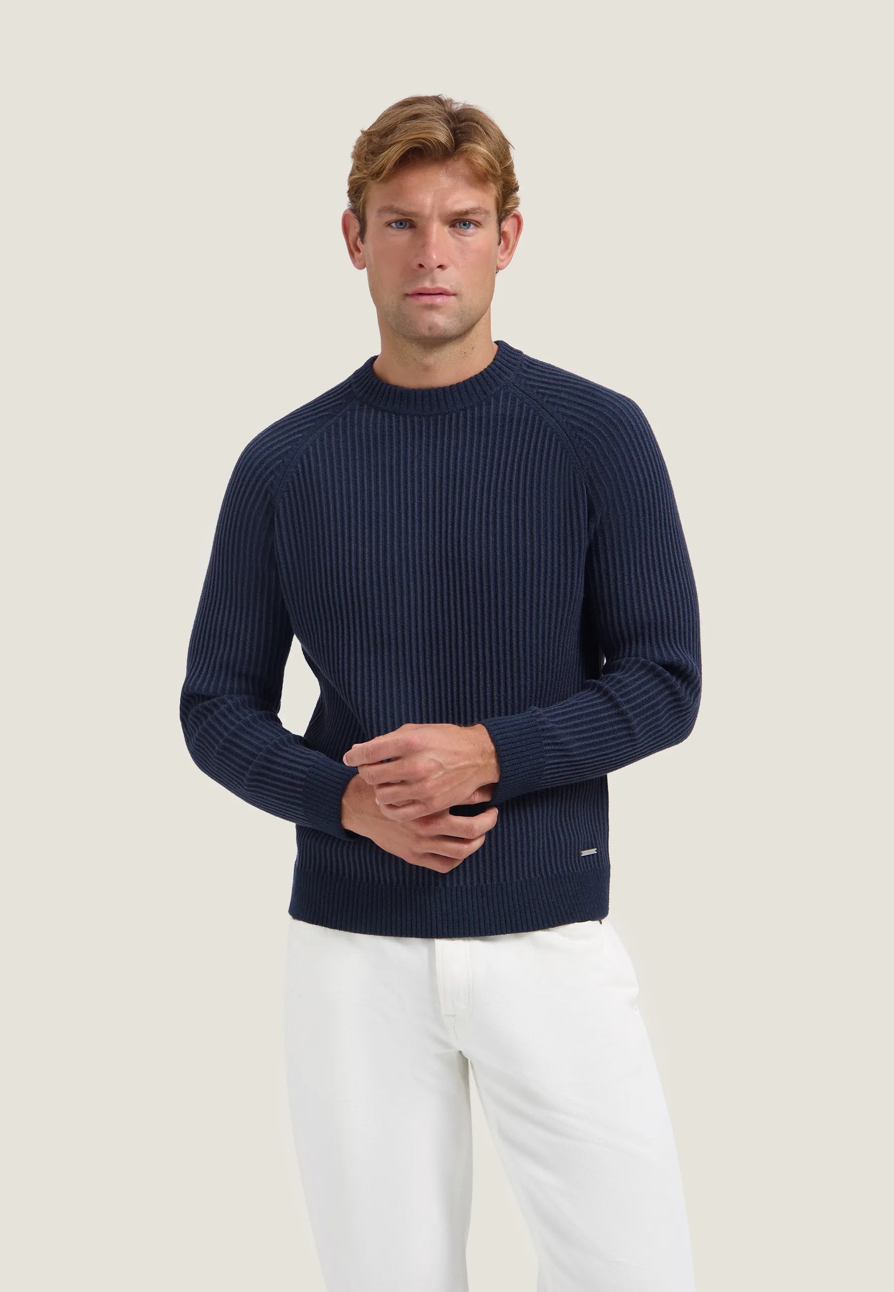 Strickpullover aus Baumwollmix