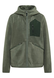 Fleecejacke mit Kapuze