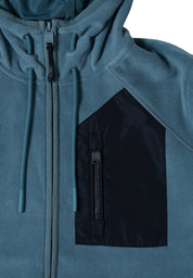 Fleecejacke mit Kapuze