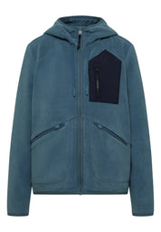 Fleecejacke mit Kapuze