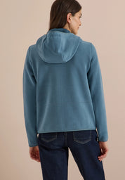 Fleecejacke mit Kapuze