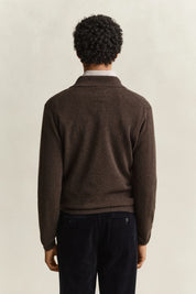 Strickpoloshirt aus Wolle