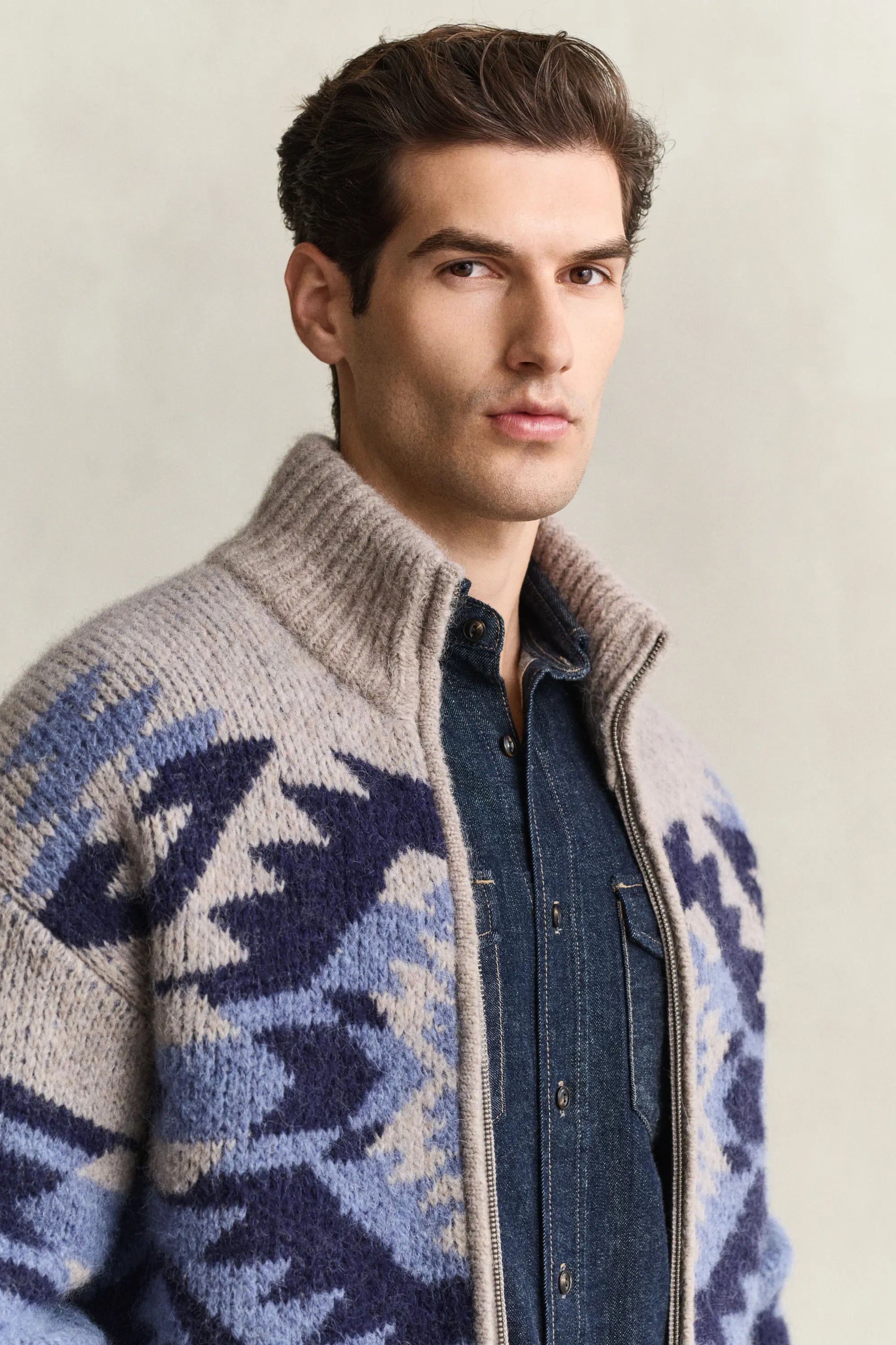 Strickjacke aus Alpakamix