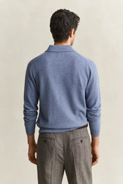 Strickpoloshirt aus Wolle