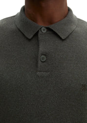 Strick-Poloshirt aus Schurwoll-Mix