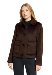 Übergangsjacke mit aufliegendem Kragen