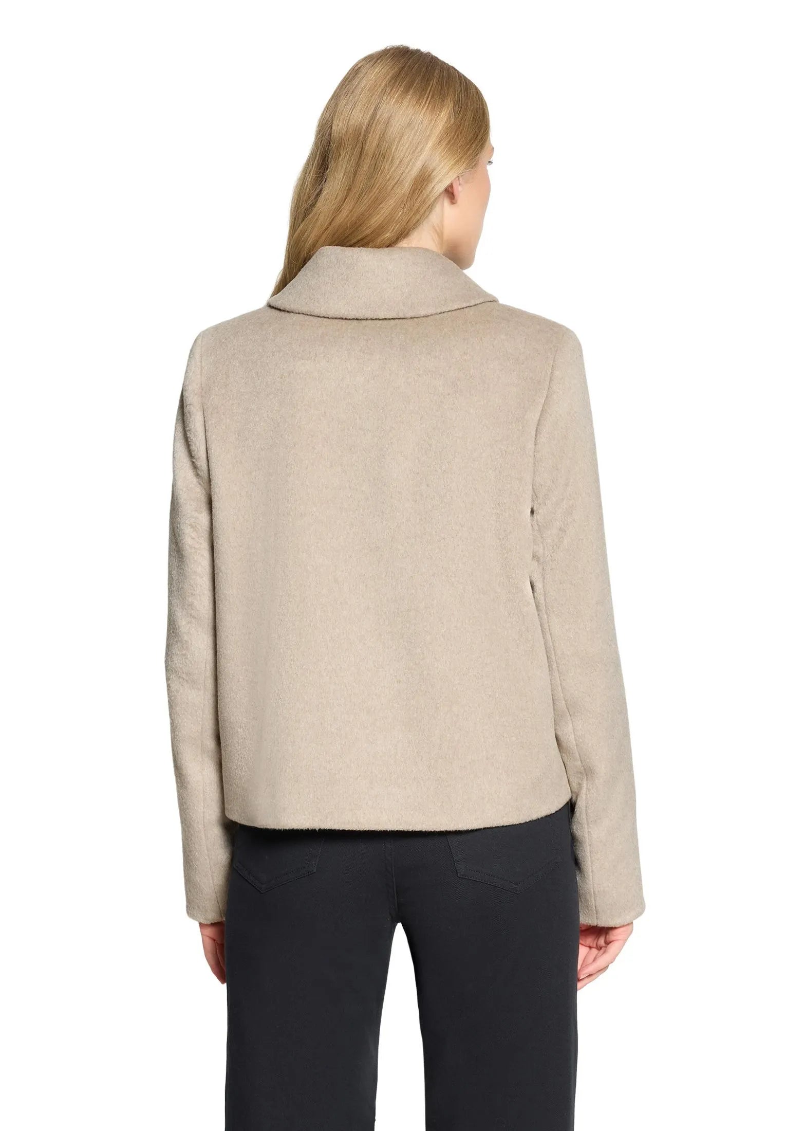 Übergangsjacke mit aufliegendem Kragen