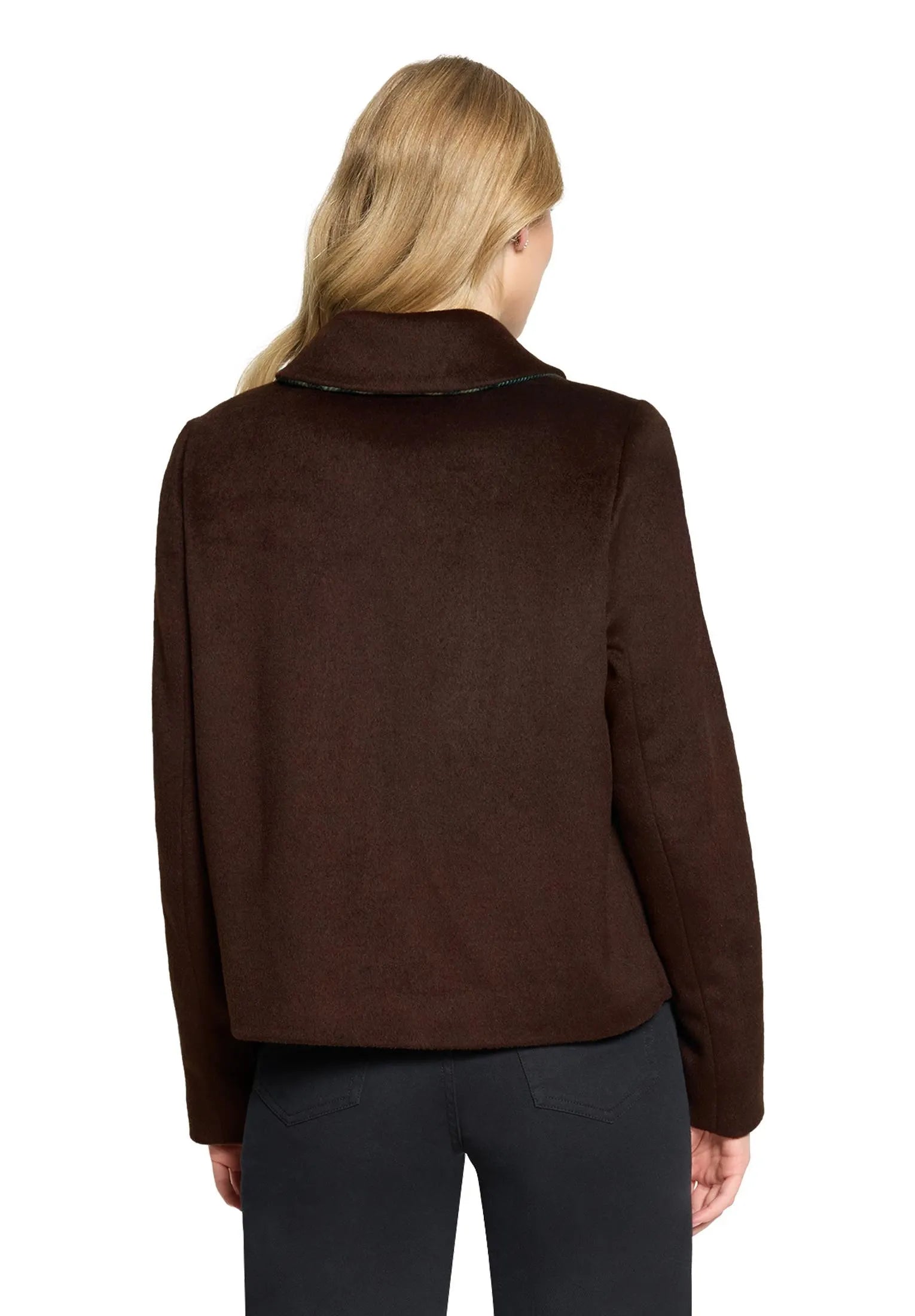 Übergangsjacke mit aufliegendem Kragen