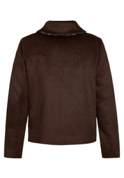 Übergangsjacke mit aufliegendem Kragen