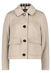 Übergangsjacke mit aufliegendem Kragen