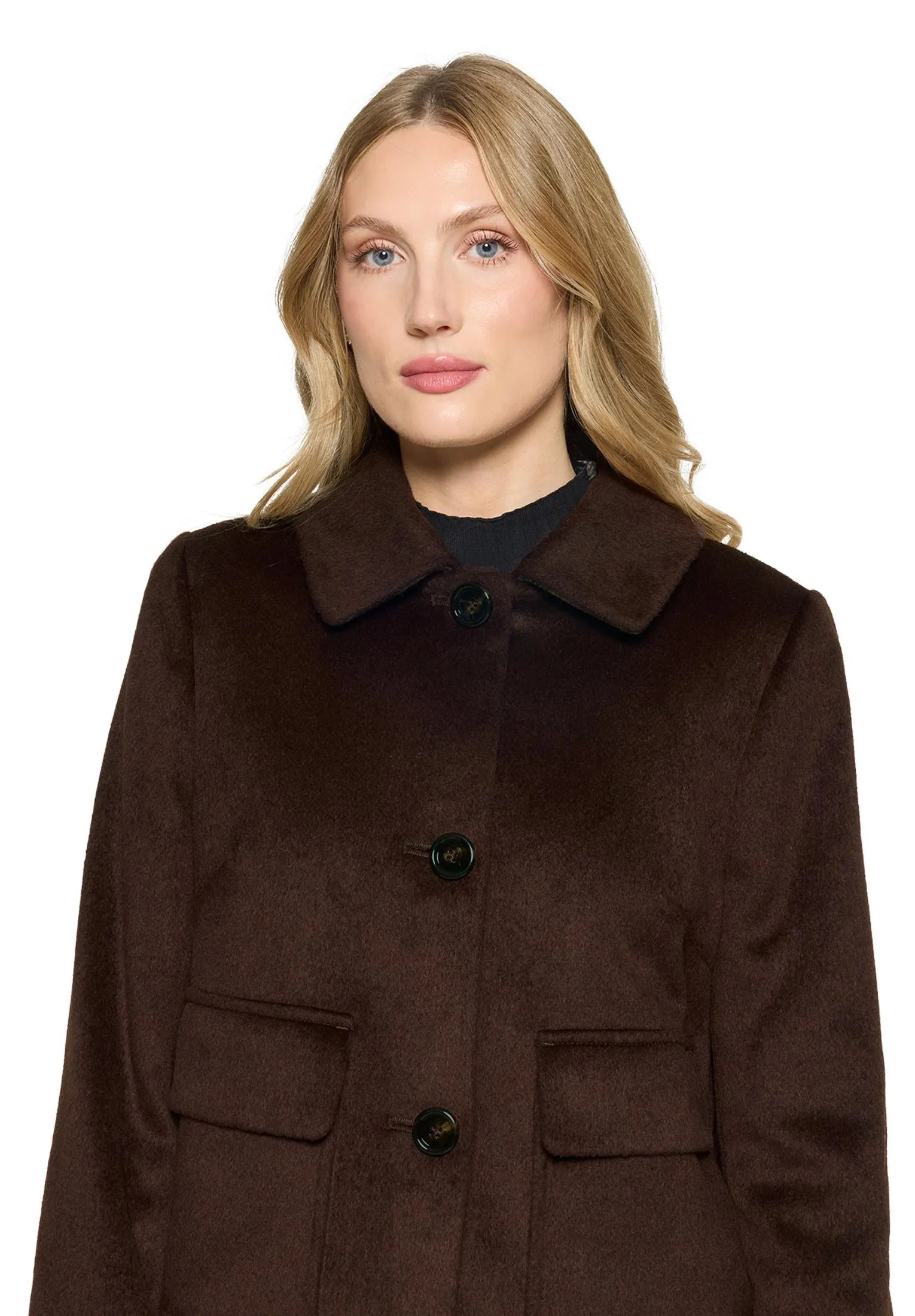 Übergangsjacke mit aufliegendem Kragen