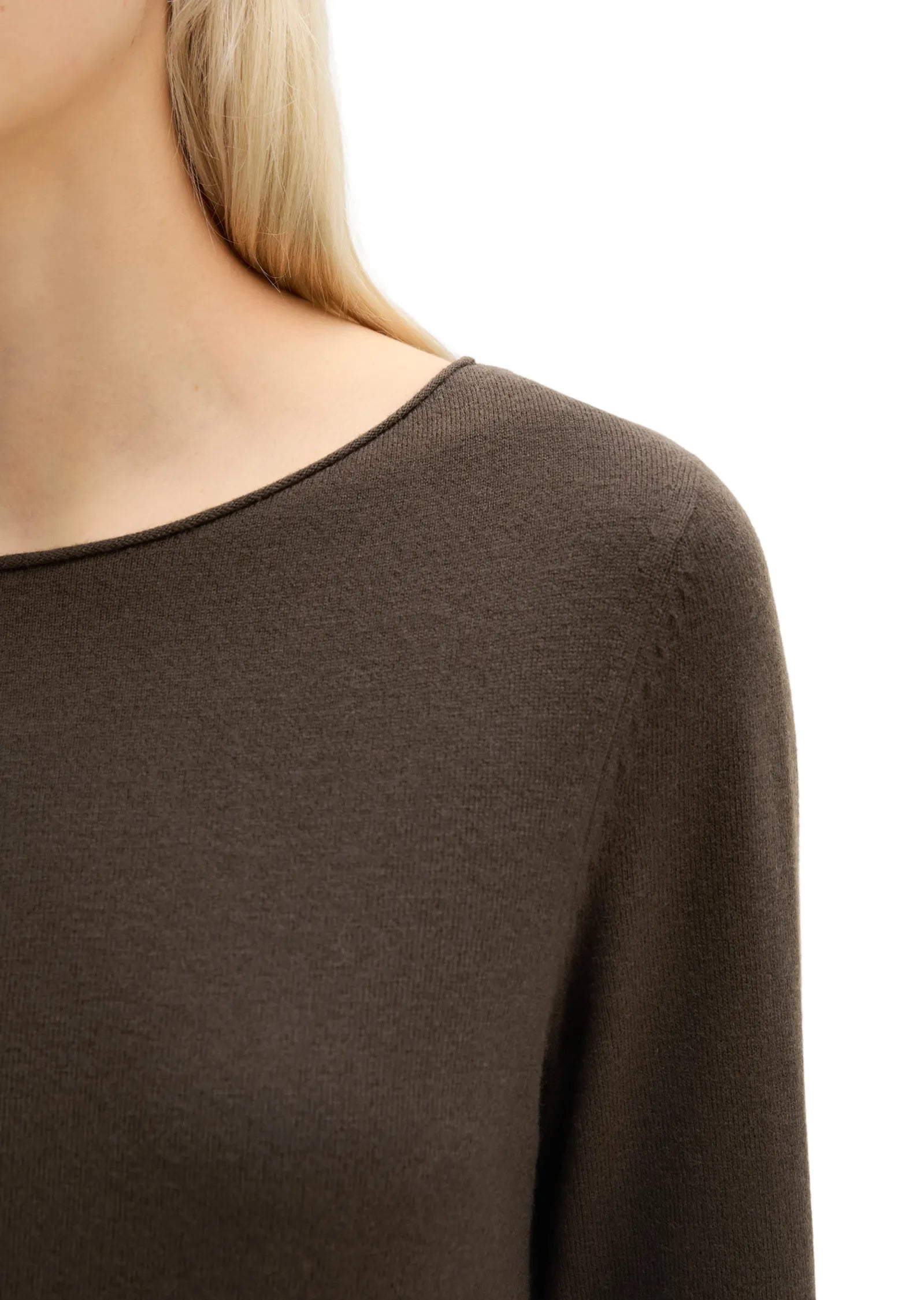 Strickpullover aus Schurwollmix