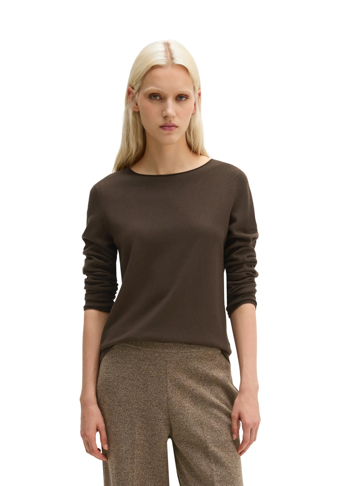 Strickpullover aus Schurwollmix
