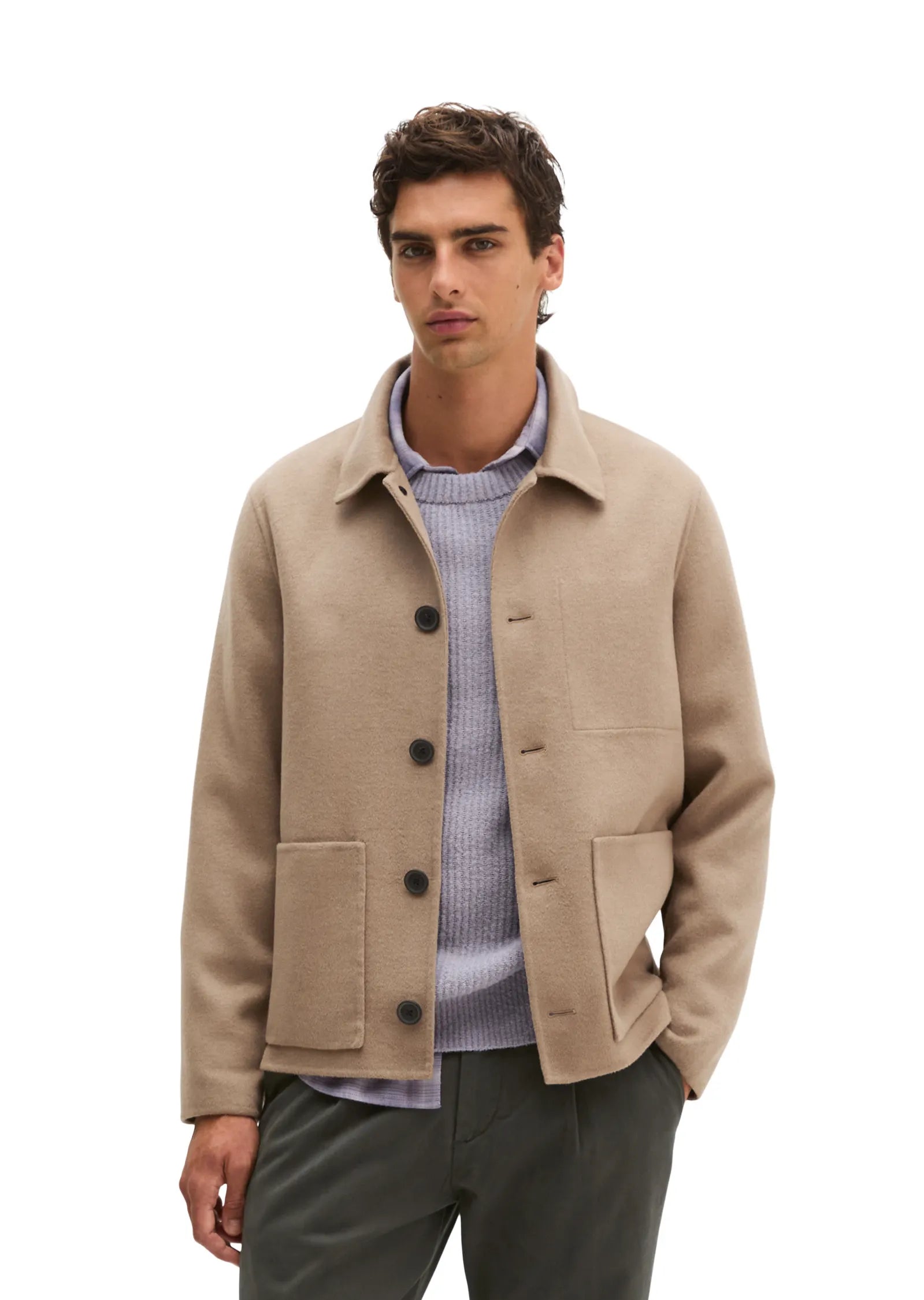 Übergangsjacke aus Wolle