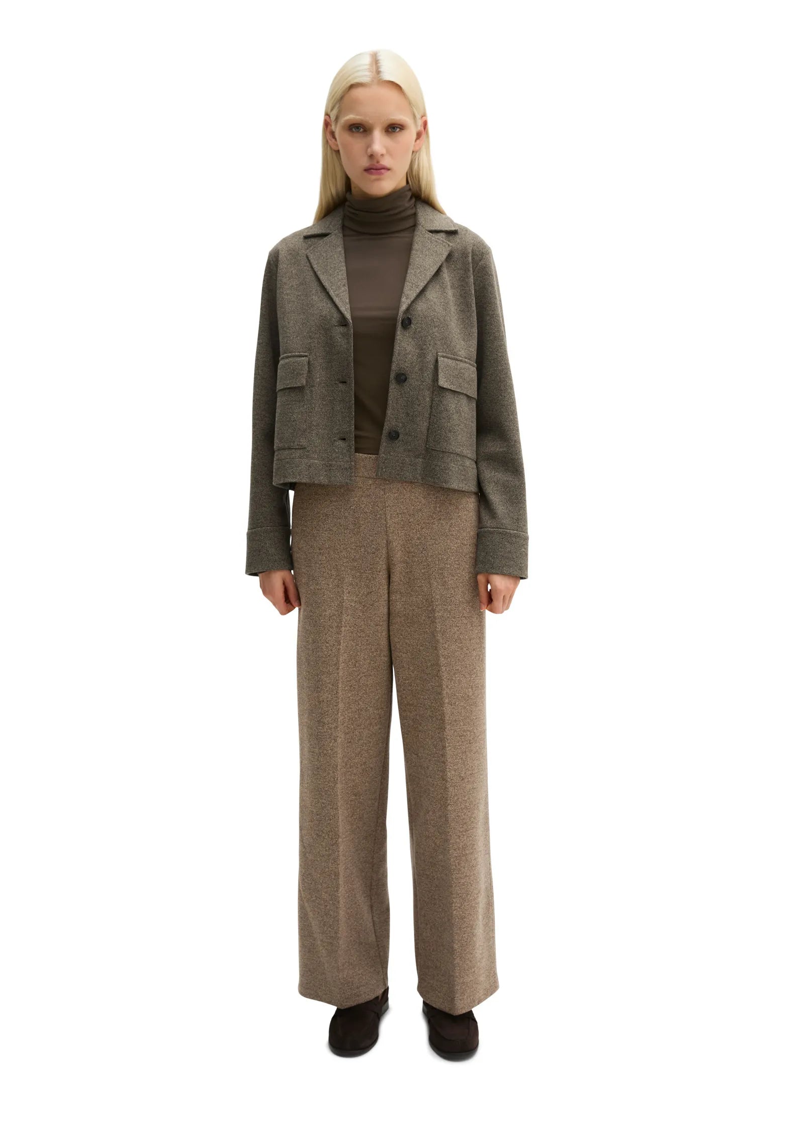 Tweedblazer cropped
