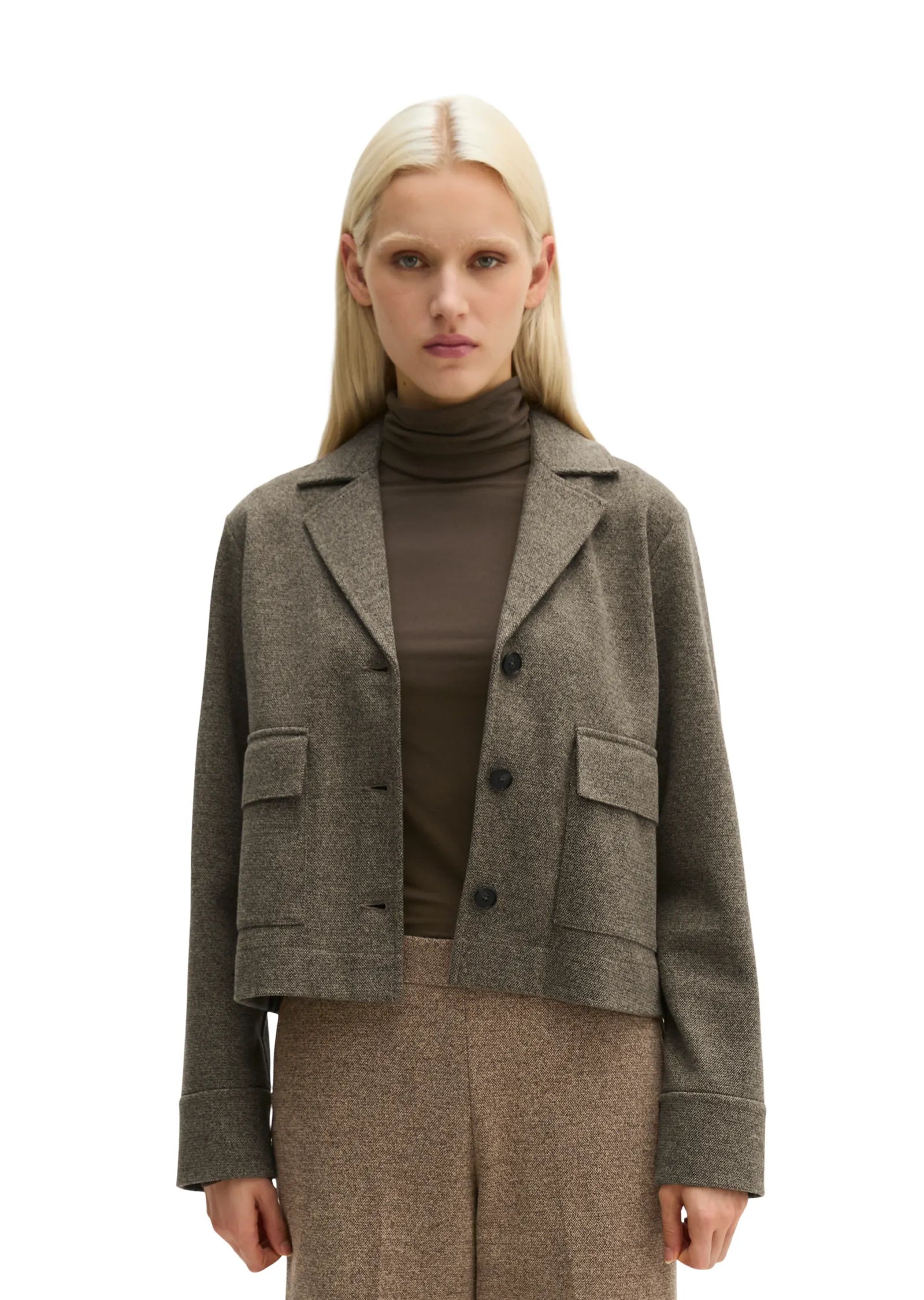 Tweedblazer cropped