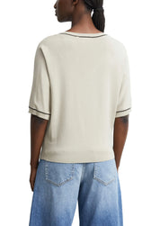 Strick-T-Shirt aus Viskosemix