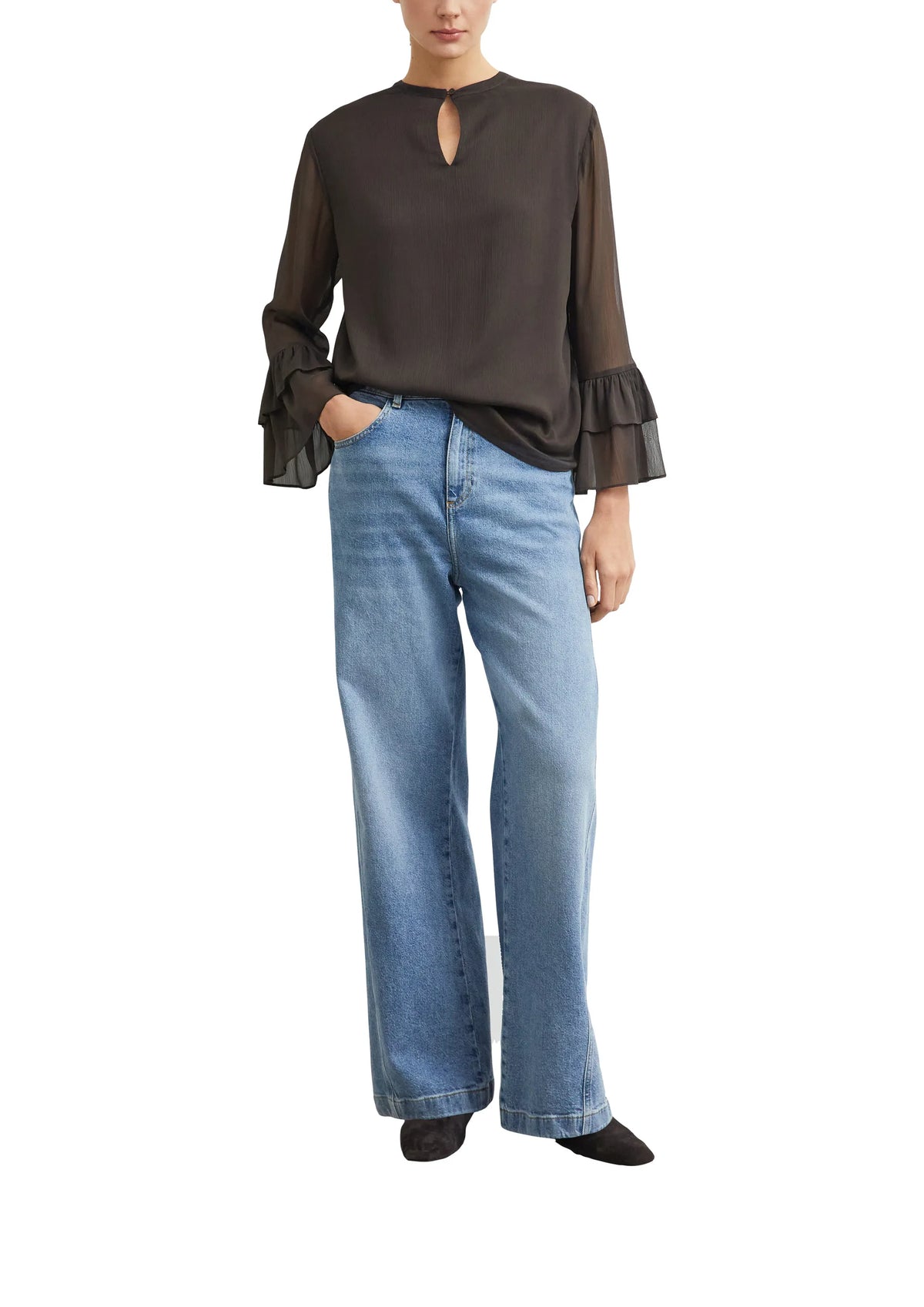 Bluse aus Viskose