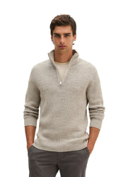 Strickpullover mit Troyer-Kragen Regular Fit
