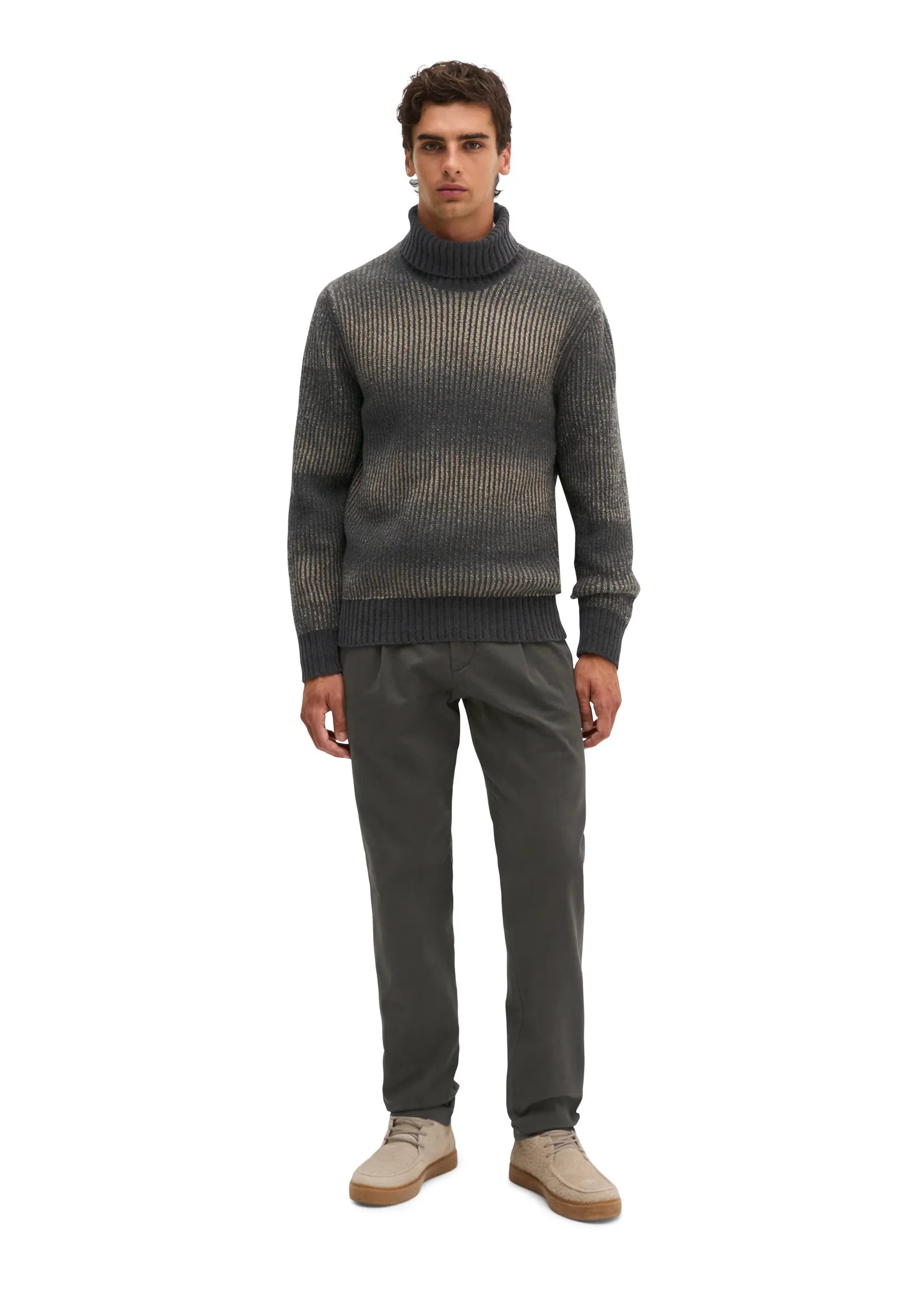 Strick-Rollkragen-Pullover Regular Fit