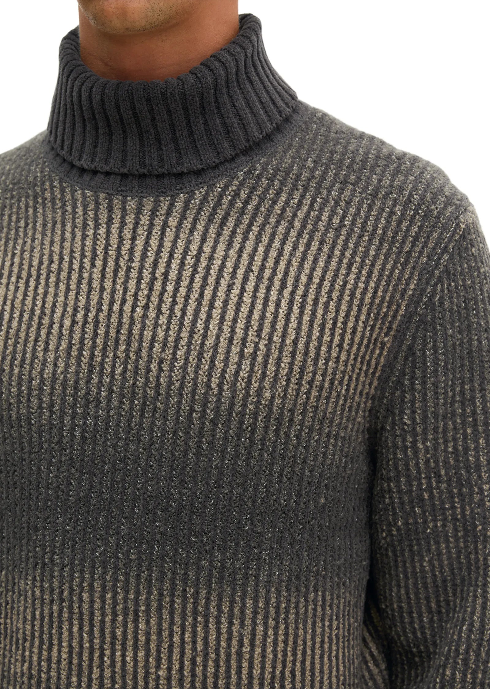 Strick-Rollkragen-Pullover Regular Fit