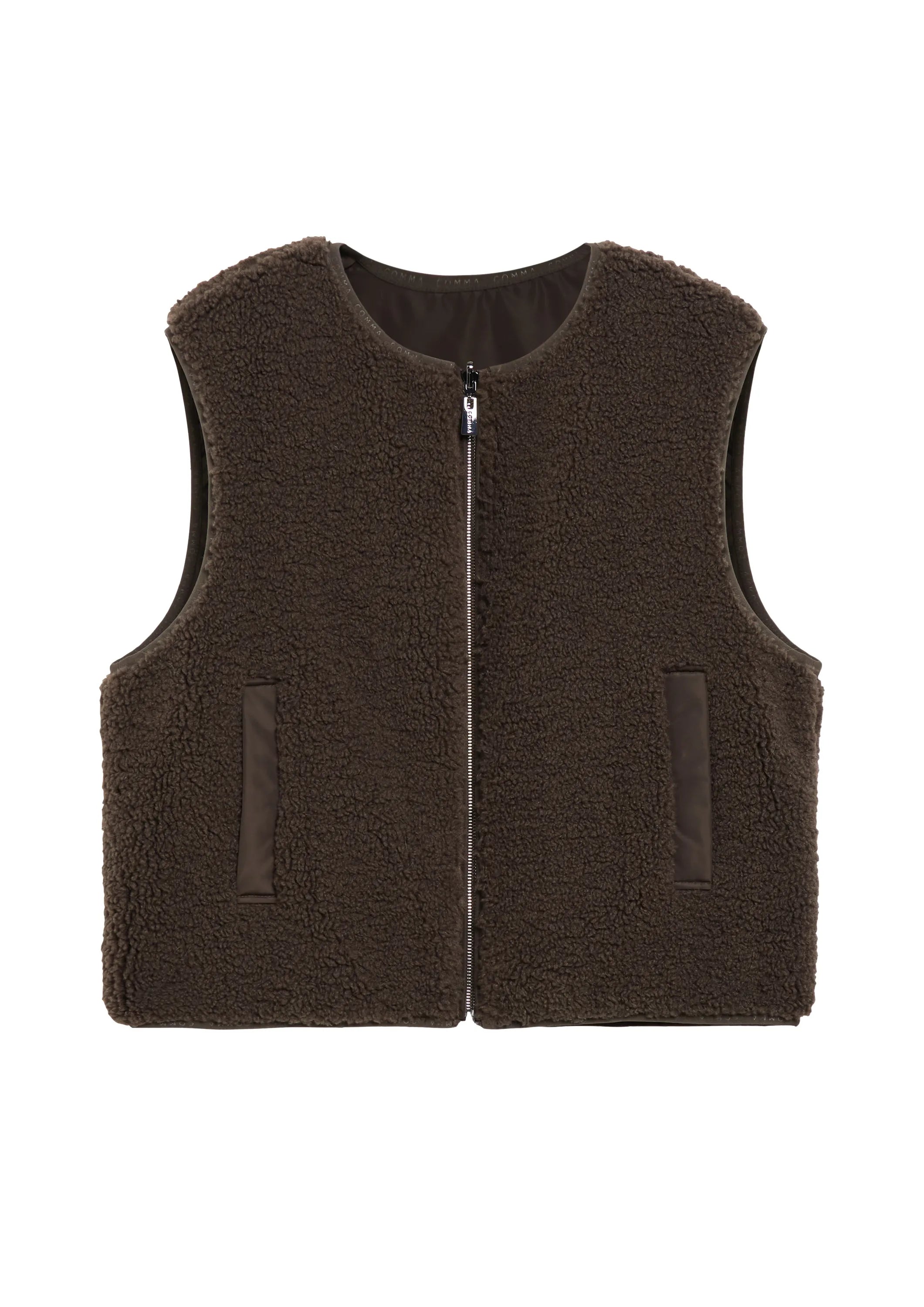 Teddy-Weste reversible