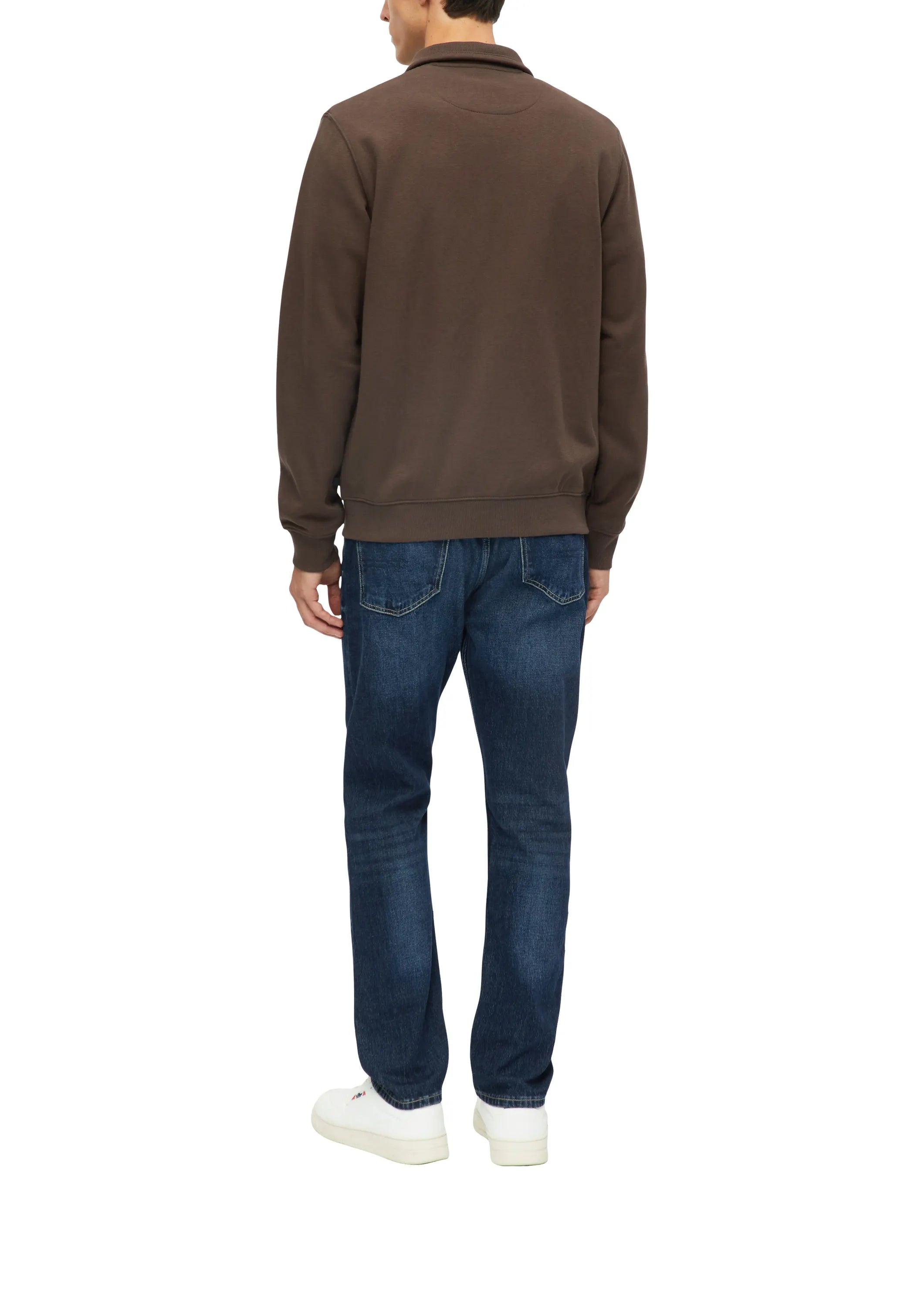 Sweatshirtjacke aus Baumwollmix