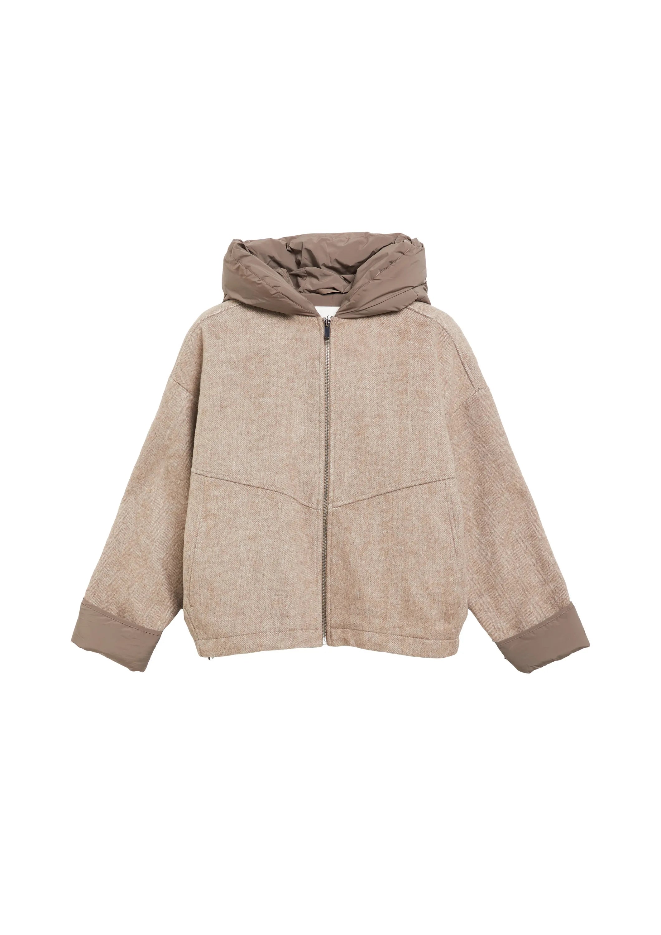 Übergangsjacke mit Steppkapuze