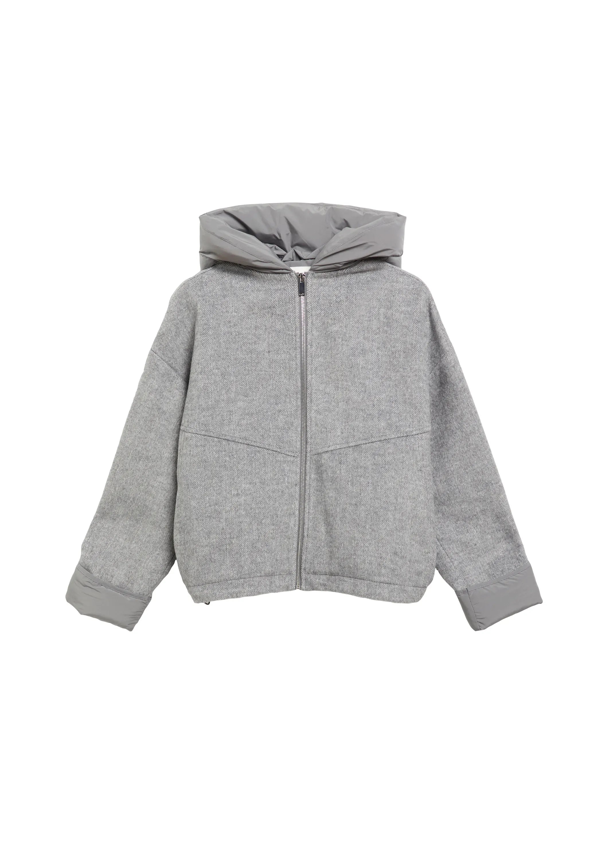 Übergangsjacke mit Steppkapuze