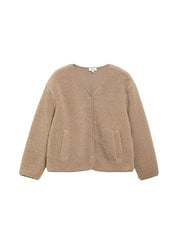 Sweatshirt Jacke mit Teddyvlies