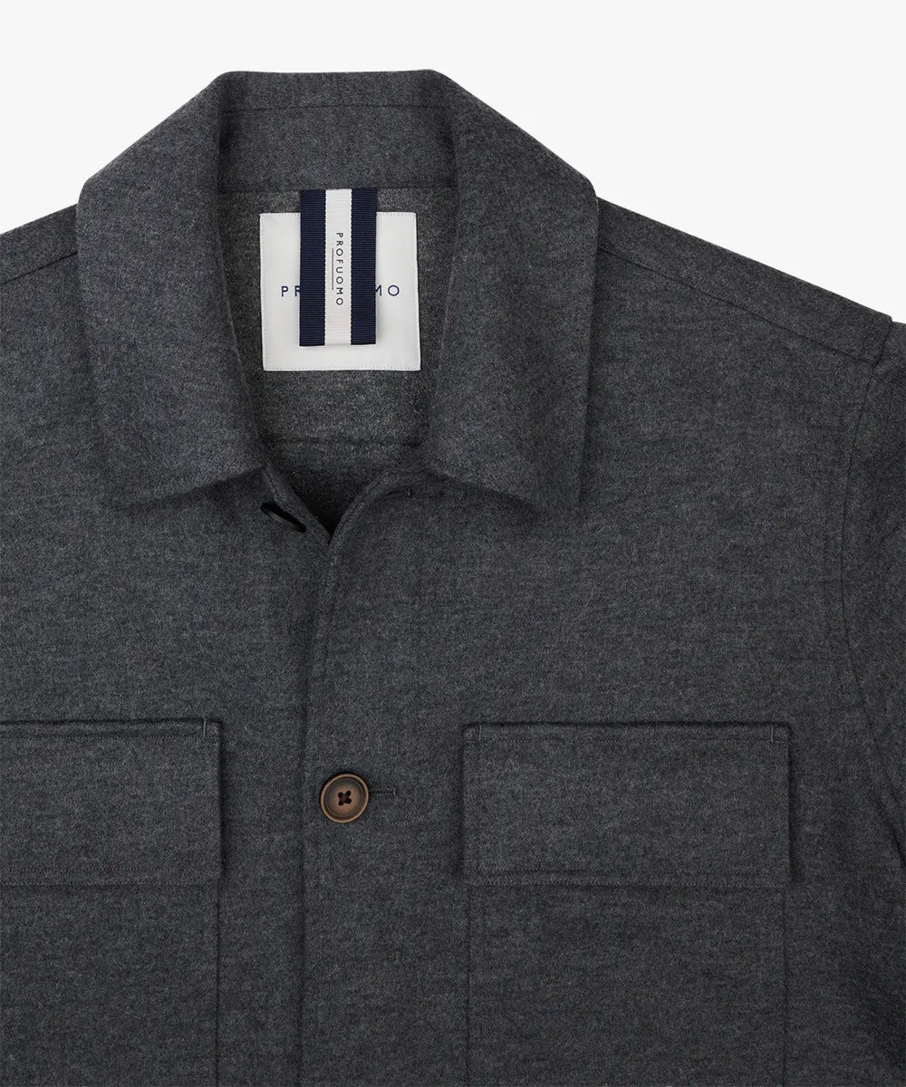 Overshirt aus Wollmix