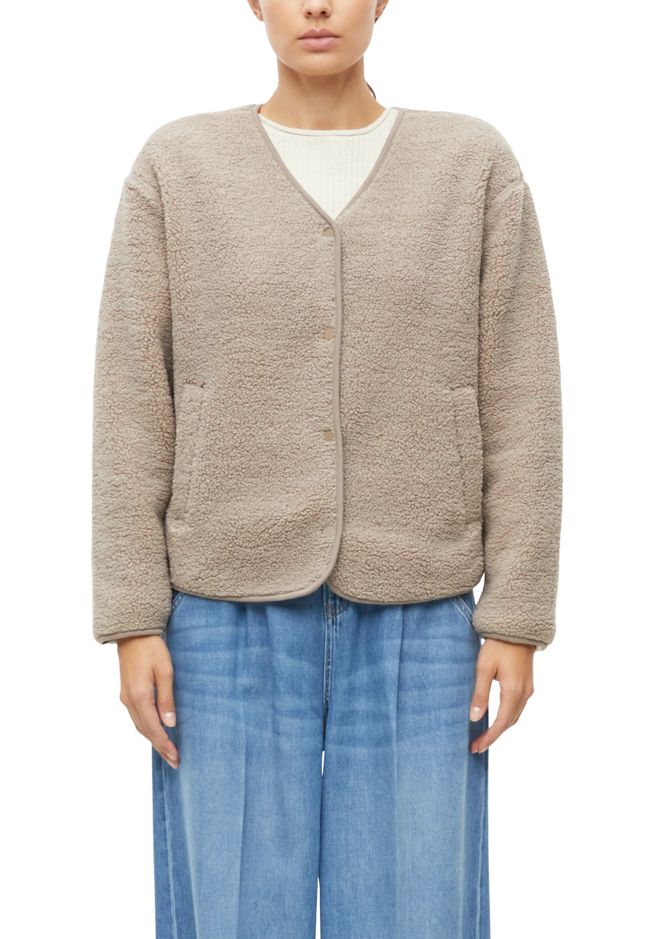 Sweatshirt Jacke mit Teddyvlies