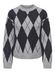 Strickpullover JDYBIANKA mit Argyle-Muster