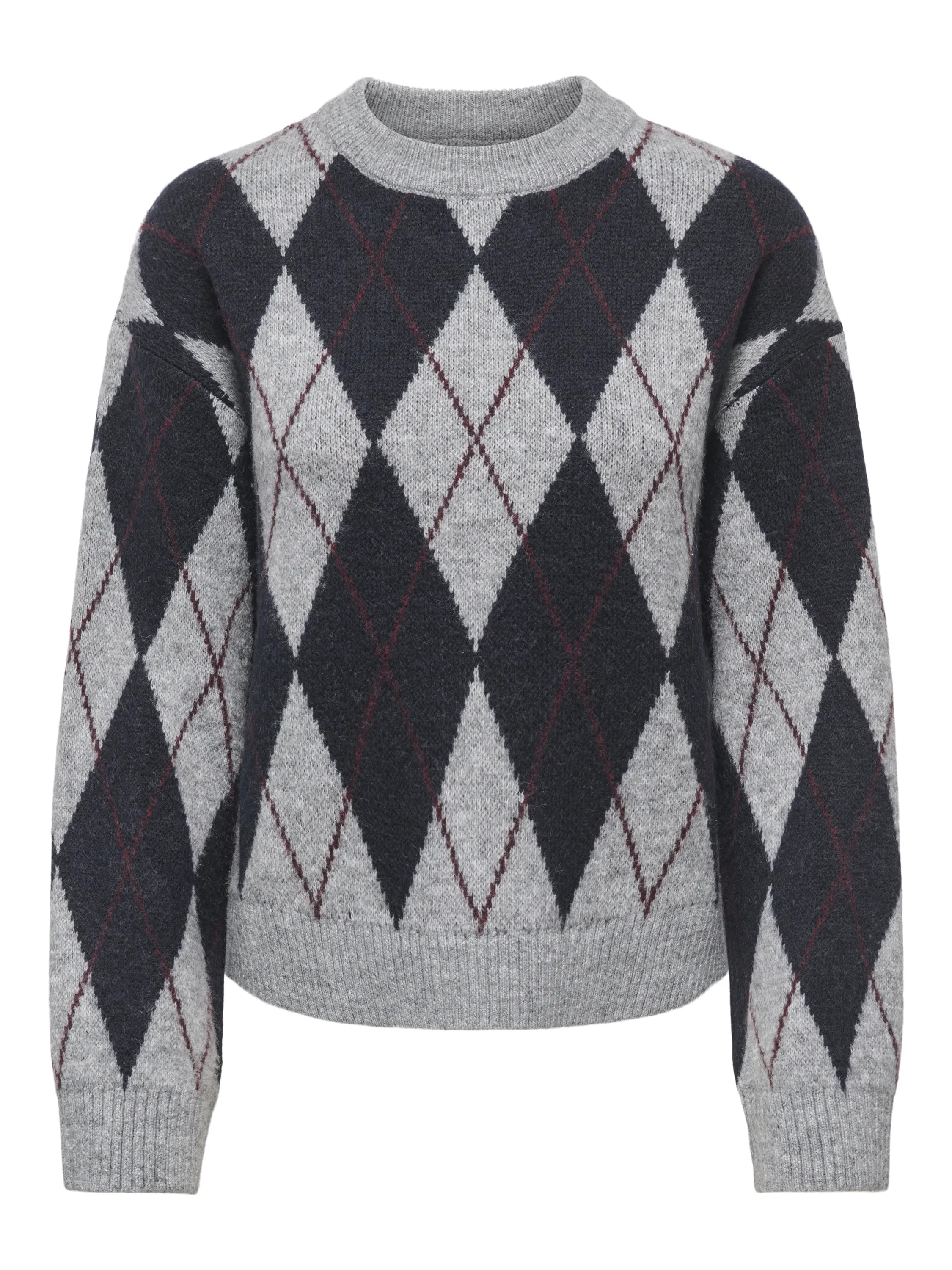 Strickpullover JDYBIANKA mit Argyle-Muster