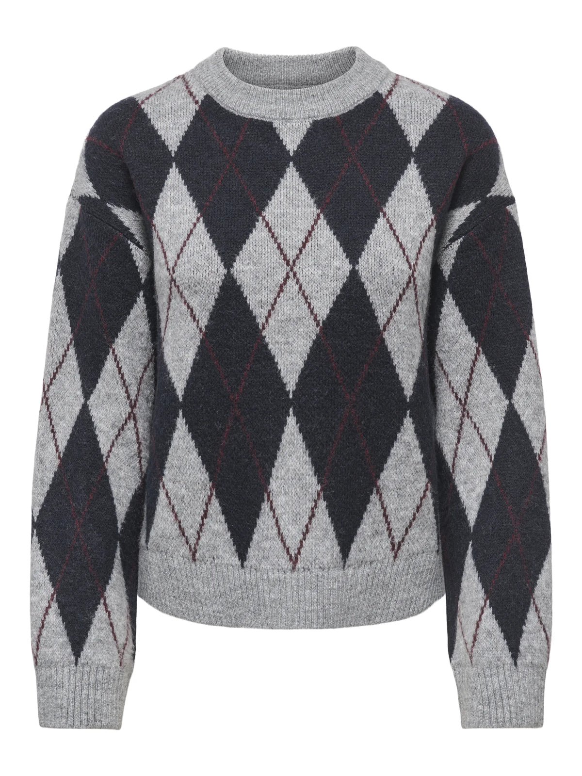 Strickpullover JDYBIANKA mit Argyle-Muster