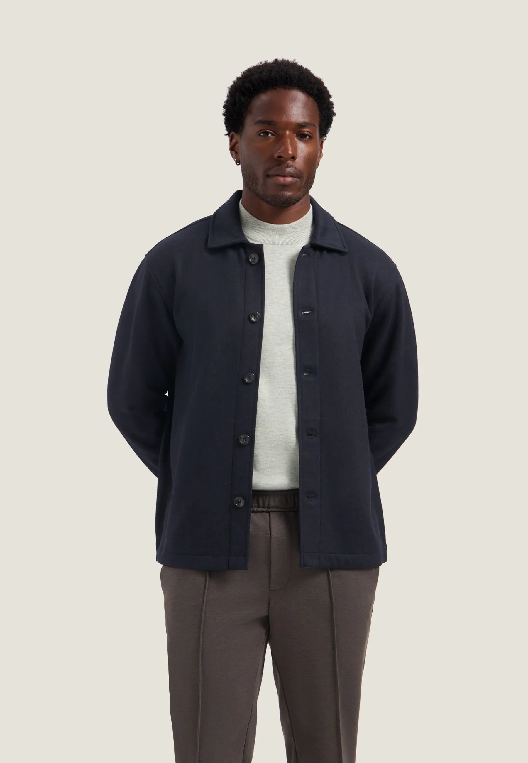 Overshirt aus Wollmix
