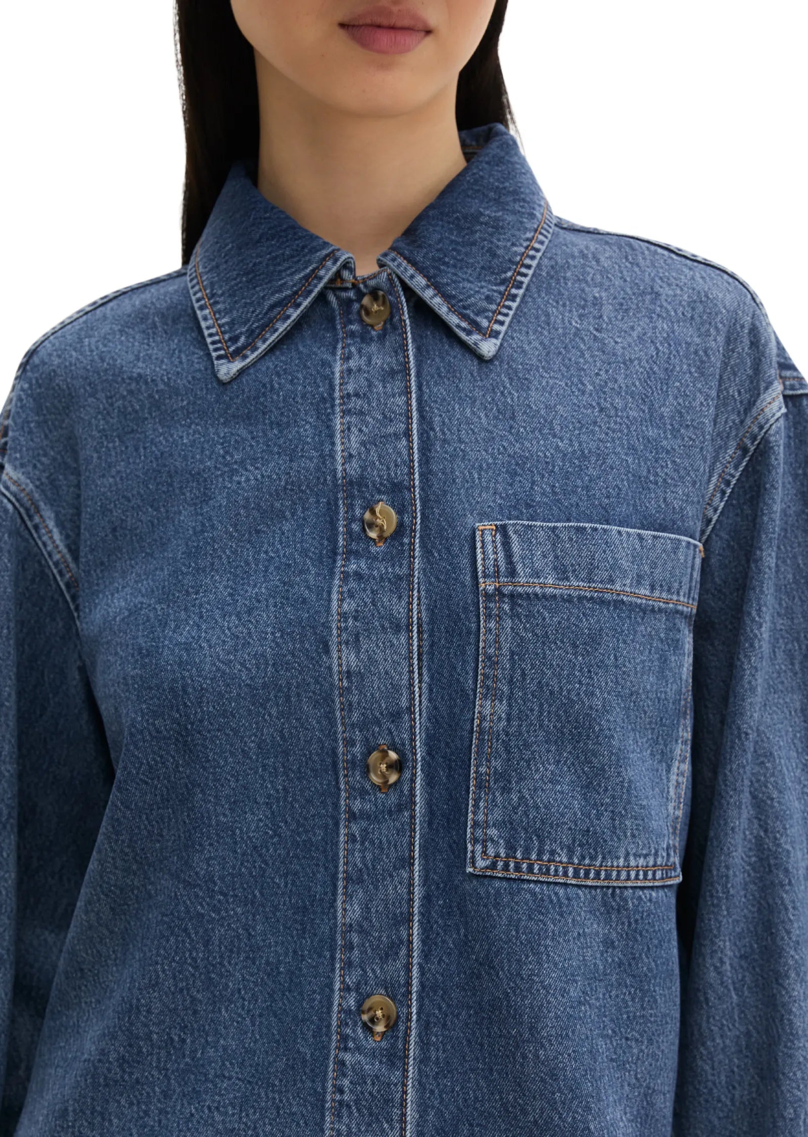 Jeansbluse Regular Fit
