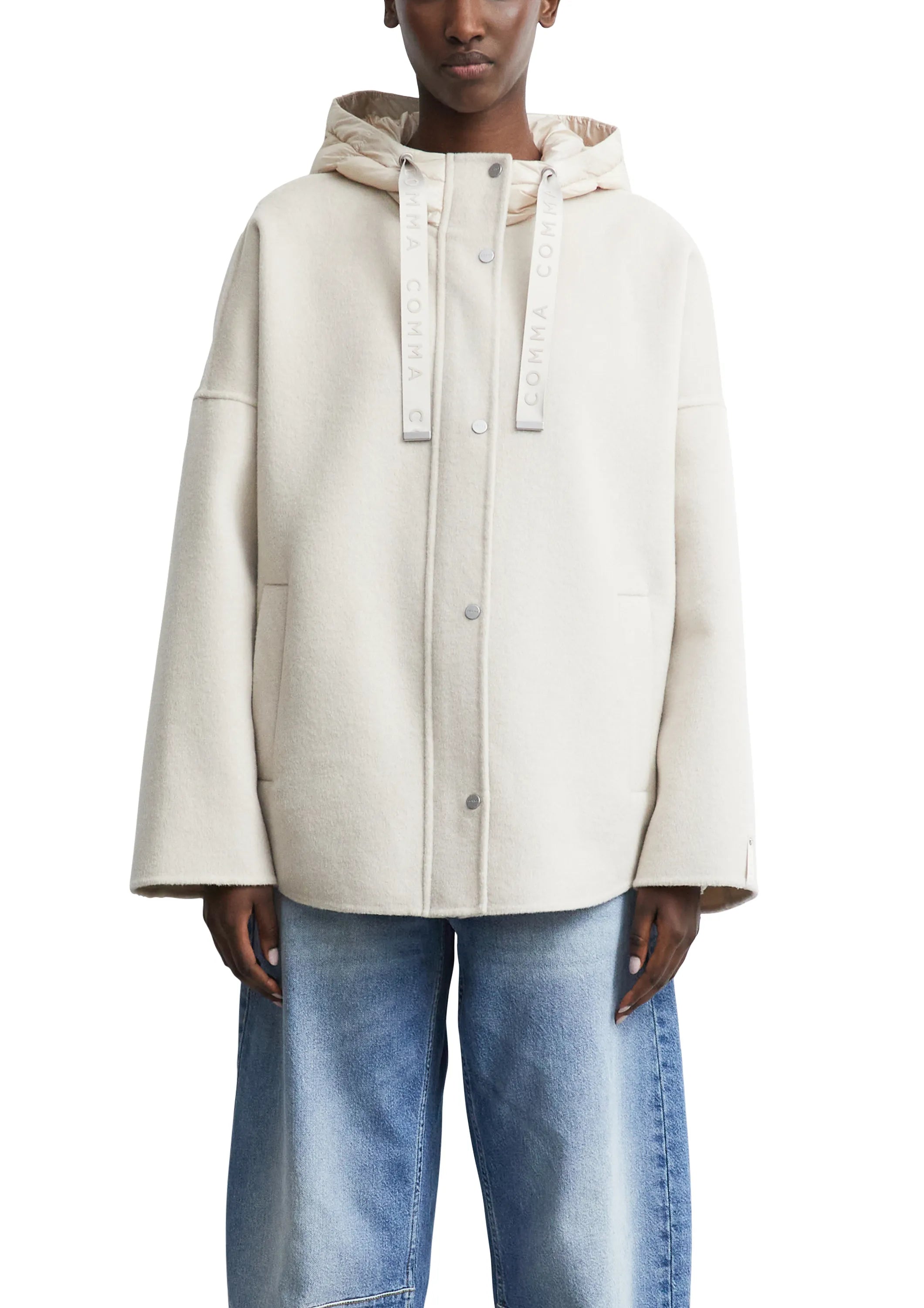 Übergangsjacke mit Kapuze