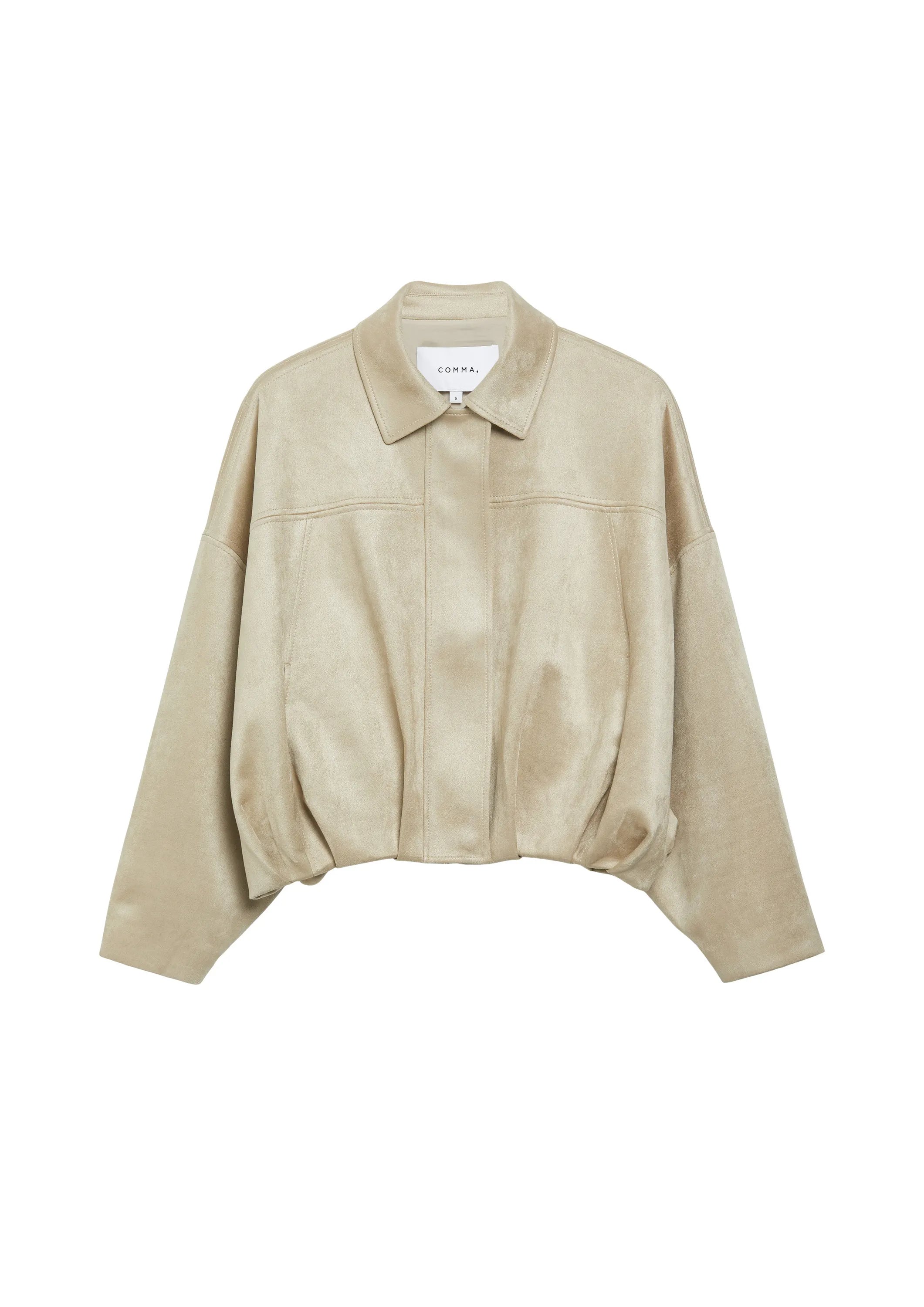 Blouson in Velours-Optik