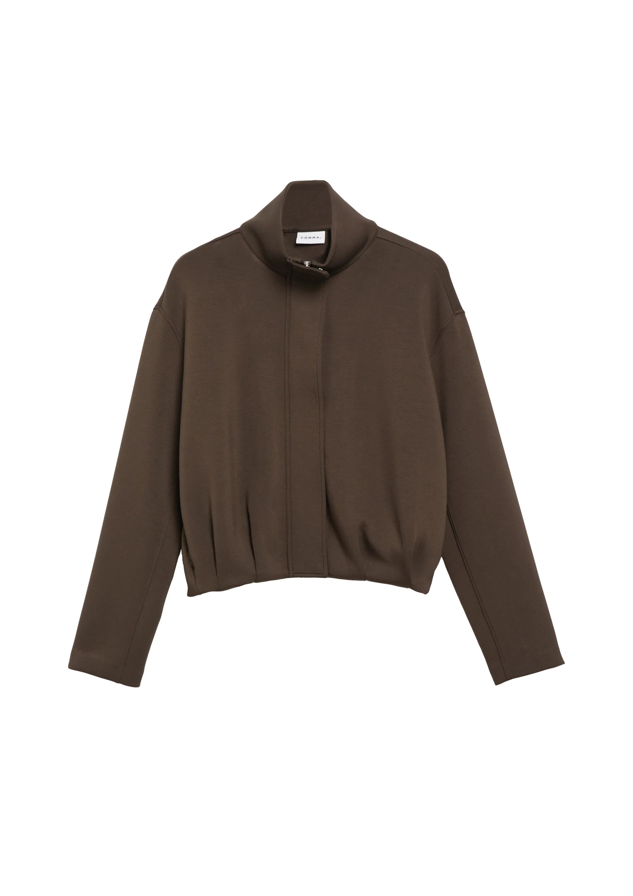 Scuba-Blouson mit Funnelneck