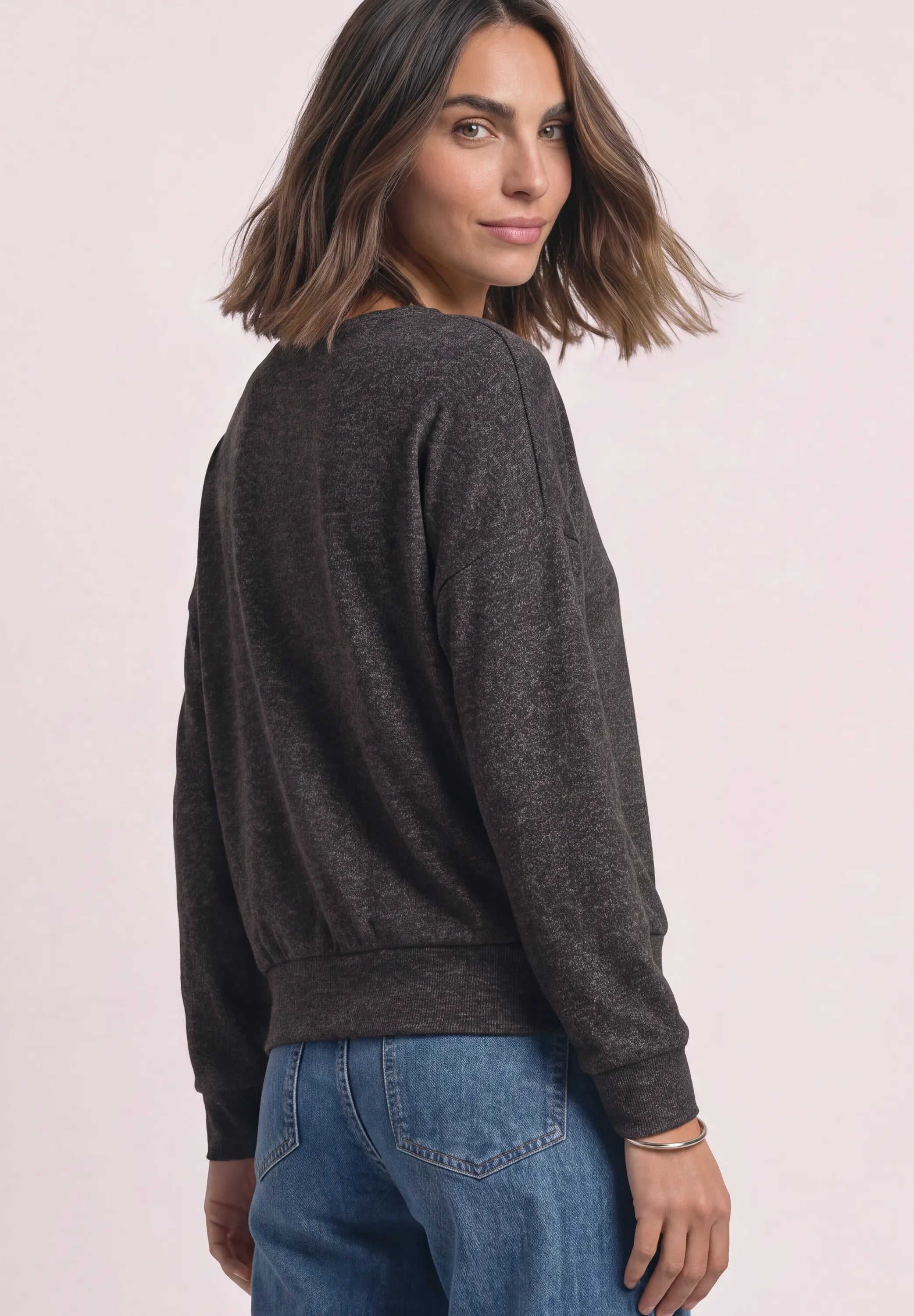 Langarmshirt Viskose-Mix