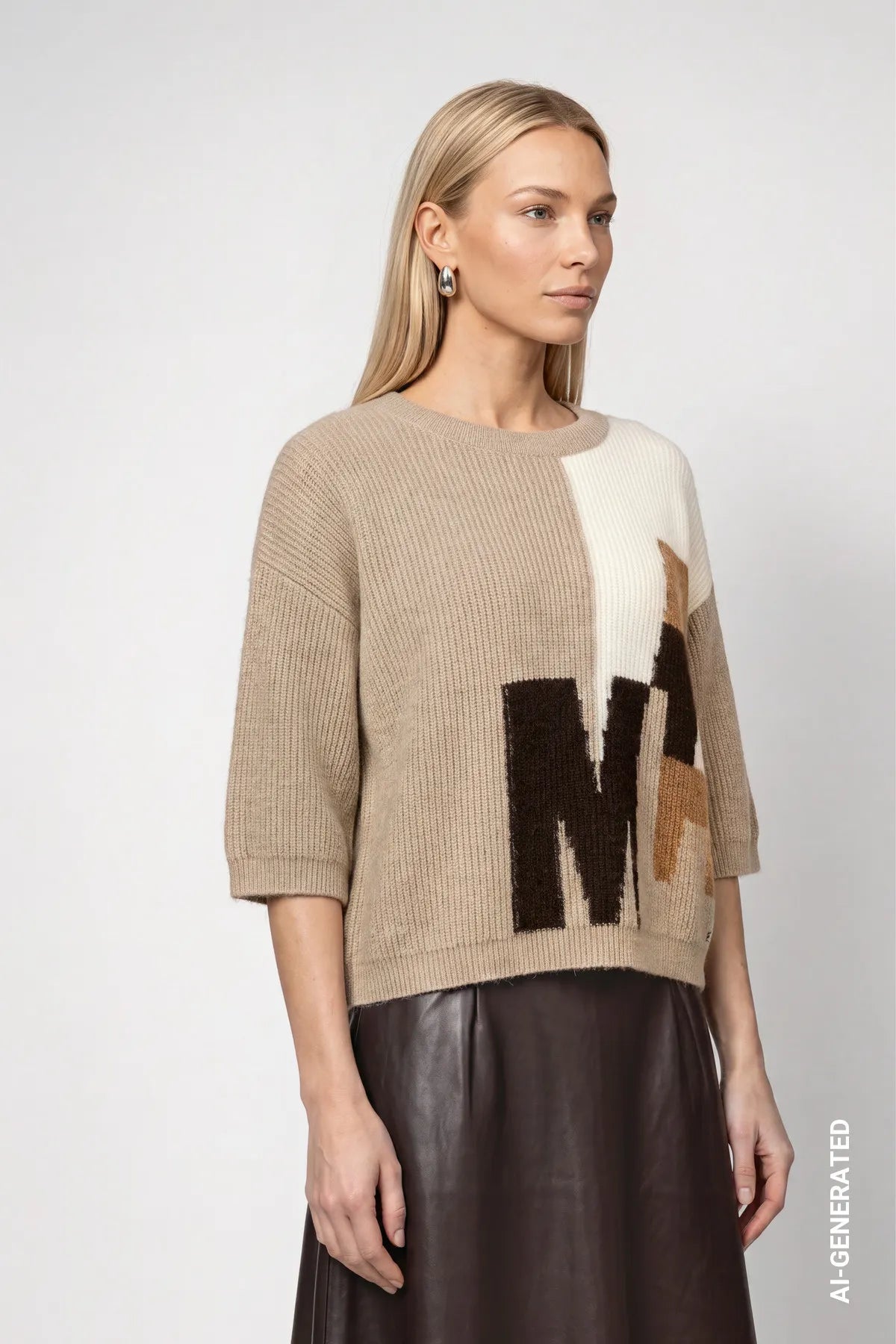 Strickpullover gemustert