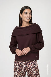 Strickpullover mit Carmen-Ausschnitt