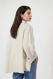 Strickjacke Doubleface