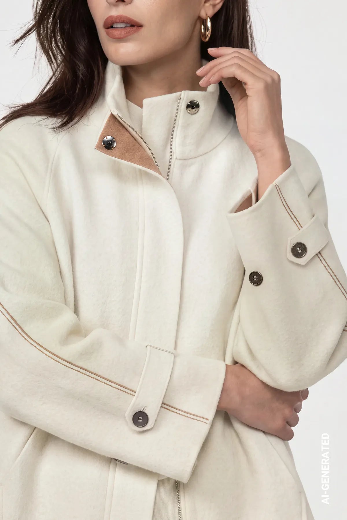Strickjacke Doubleface