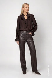 Bluse mit Volants